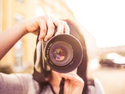 Girl with camera