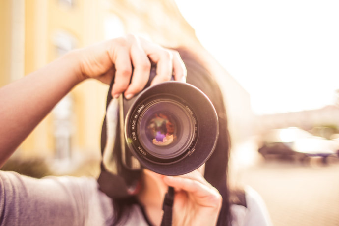 Girl with camera